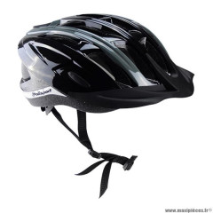 Casque route/VTT marque Polisport ride in taille 52/58 couleur noir/gris foncé in-mold avec réglage occipital