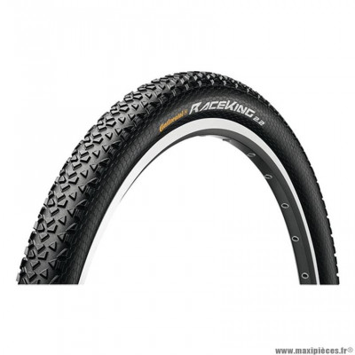 Pneu VTT 29x2.20 tringle souple marque Continental race king tub ready shieldwall apex couleur noir (55-622)