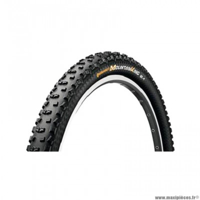 Pneu VTT 26x2.30 tringle souple marque Continental mountain king tub ready protection couleur noir 725g. (58-559)