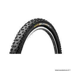 Pneu VTT 27.5x2.30 tringle souple marque Continental mountain king tub ready protection couleur noir 770g. (58-584)