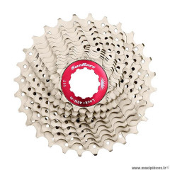 Cassette 11 vitesses route marque Sunrace csrx1 metallic - 11-28 dents (pour shimano)