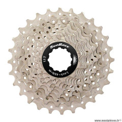 Cassette 10 vitesses route marque Sunrace csrs0 metallic - 11-28 dents (pour shimano)