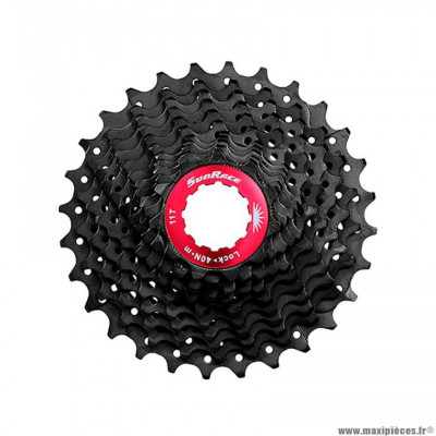 Cassette 11 vitesses route marque Sunrace csrx1 couleur noir - 11-36 dents (pour shimano)