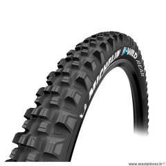 Pneu VTT 27.5x2.80 tringle souple marque Michelin e-wild front gumxtubeless ready couleur noir (71-584) vae/e-bike