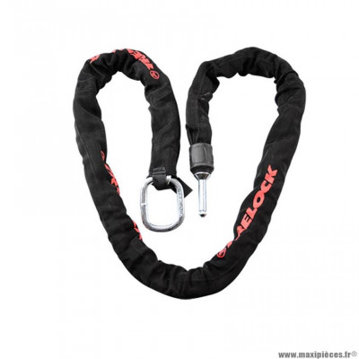 Antivol vélo chaine à boucles diamètre 8x140 marque Trelock zr455 pr antivol fer à cheval marque Trelock