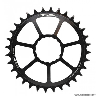 Plateau VTT mono direct mount 28 dents couleur noir mat one marque Spécialités TA (pour race face cinch 10/11/12 vitesses)