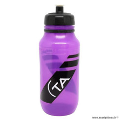 Bidon vélo marque Spécialités TA pro couleur violet translucide 600ml à visser