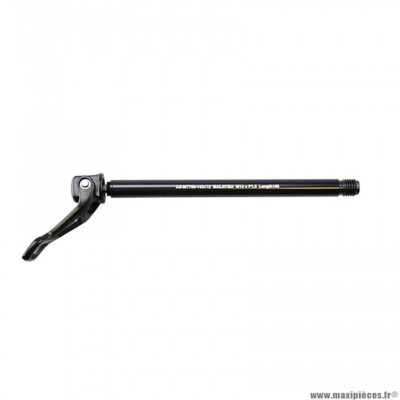 Blocage VTT arrière axe traversant marque Shimano 12mm entraxe de 142mm couleur noir