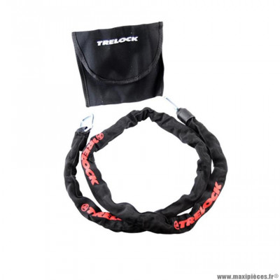 Antivol vélo chaine à boucles diamètre 6x150 marque Trelock zr355 pr antivol fer à cheval marque Trelock
