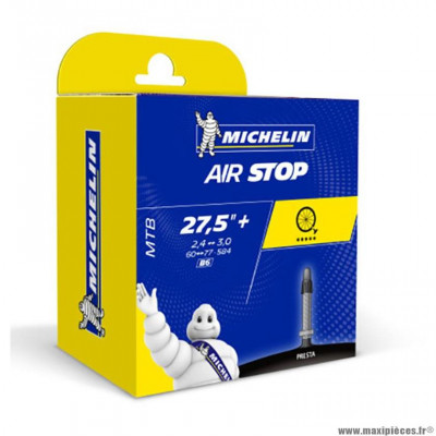 Chambre à air VTT 27.5x2.35/3.00 valve presta marque Michelin b6 40mm (60/77-584)