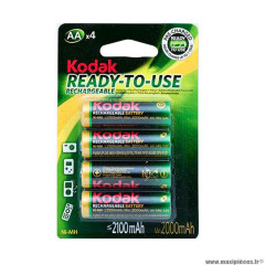 Pile rechargeable lr06 aa marque Kodak 2100 mah (x4)
