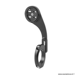 Support compteur deporte marque M-Wave couleur alu noir pour gps garmin diamètre 22.2/31.8m