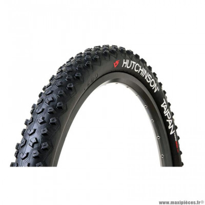 Pneu VTT 27.5x2.10 tringle souple marque Hutchinson taipan tubeless ready couleur noir (52-584)