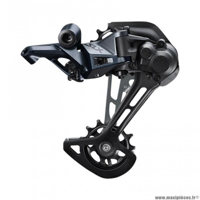 Dérailleur VTT arrière marque Shimano slx 12 vitesses m7100 couleur noir super grande chape (pour mono plateau)