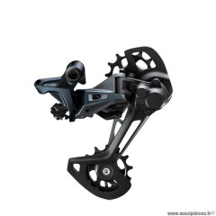 Dérailleur VTT arrière marque Shimano slx 12 vitesses m7120 couleur noir super grande chape (pour montage double plateau)