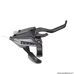 Levier/manette VTT 7 vitesses marque Shimano droit stef500 v-brake couleur noir 2 doigts