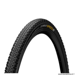 Pneu cyclocross/gravel/VTC 700x40 tringle souple marque Continental terra speed protection couleur noir (40-622)