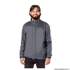 Veste protection pluie marque Tucano Urbano nano rain alpha couleur gris anthracite taille XS