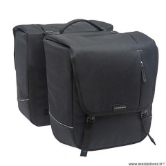 Sacoche vélo porte bagage à pont marque Newlooxs nova double couleur noir racktime - 32 litres -