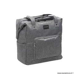 Sacoche vélo porte bagage marque Newlooxs nova camella couleur gris - 24.5 litres - 360x360x190mm