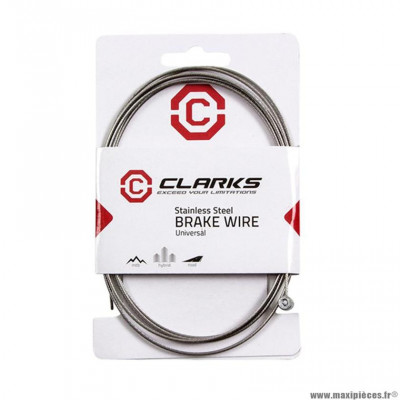 Cable frein VTT galva marque Clarks 2m