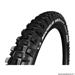 Pneu VTT 27.5x2.40 tringle souple marque Michelin wild enduro front magixtubeless ready couleur noir (61-584)