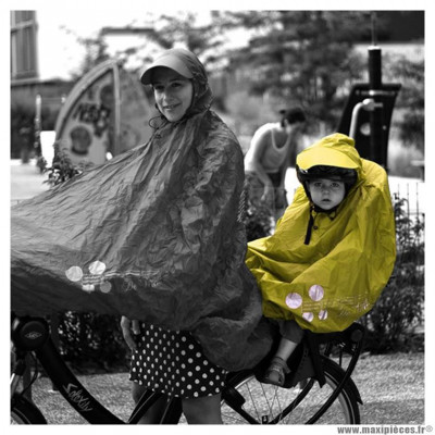 Poncho protection pluie spad fulap junior couleur jaune taille unique