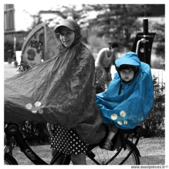 Poncho protection pluie spad fulap junior couleur bleu taille unique