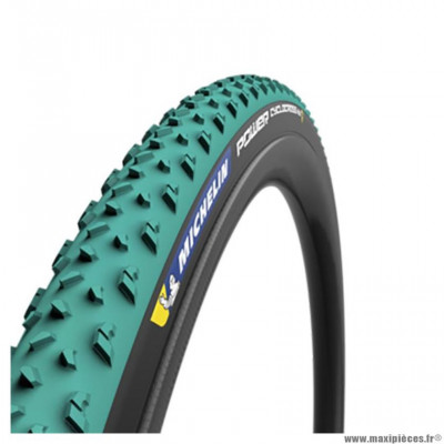 Boyau cyclocross 700x33 marque Michelin power jet couleur vert/beige (33-622)