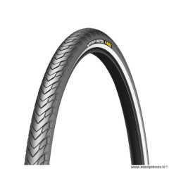 Pneu VTT 26x1.40 marque Michelin city protek max tringle rigide couleur noir flanc réfléchissant (35-559)