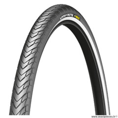 Pneu VTT 26x1.85 tringle rigide marque Michelin protek cross max flanc réfléchissant couleur noir (47-559)