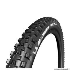 Pneu VTT 27.5x2.80 tringle souple marque Michelin wild am competition line tubeless ready couleur noir (71-584)