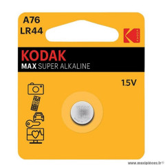 Pile alcaline 1.5v lr44 marque Kodak alkaline