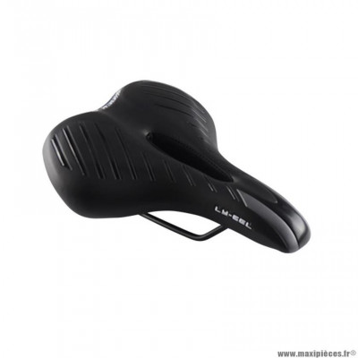 Selle vélo loisir marque Monte Grappa 6250 lyra gel mixte couleur noir type transam