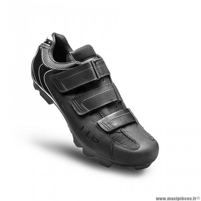 Chaussures vélo VTT marque FLR elite f55 taille 36 couleur noir/rose 3 bandes auto agrippantes