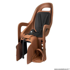 Porte-bébé vélo arrière sur cadre marque Polisport groovy ff caramel coussin couleur noir <22kgs