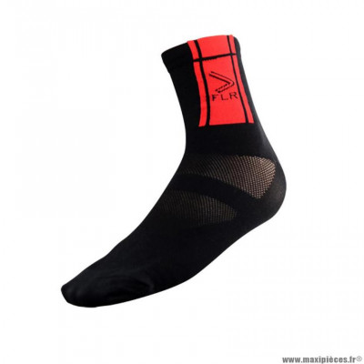 Socquettes marque FLR nylon couleur noir/rouge hauteur 14cm 39/42