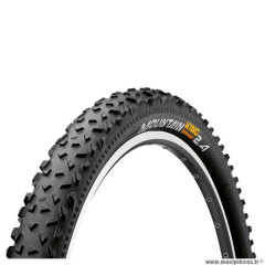 Pneu VTT 26x2.30 tringle rigide marque Continental mountain king couleur noir/noir 790gr (58-559)