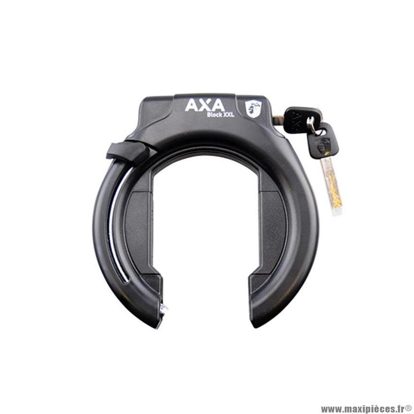 Antivol vélo fer à cheval marque Axa-Basta block XXL couleur noir