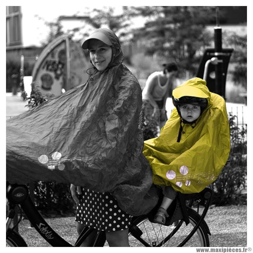 Cape de pluie enfant Fulap Junior Jaune - Spad de ville - Vélo dayak