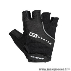 Gants vélo adulte été court marque Newton gel couleur noir taille L