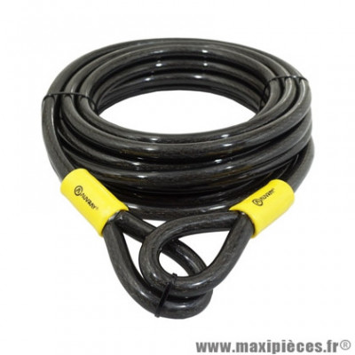 Antivol vélo cable à boucle marque Auvray special magasin renforcé diamètre 15mm L9m