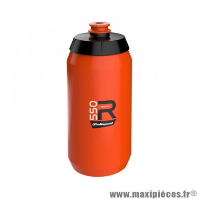 Bidon vélo marque Polisport r550 ultralight couleur orange 550ml