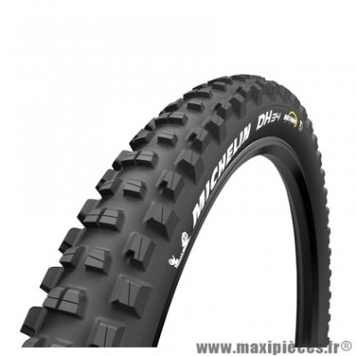 Pneu VTT 29x2.40 marque Michelin dh34 bike park tubeless et tubetype performance tringle rigide (61-622)