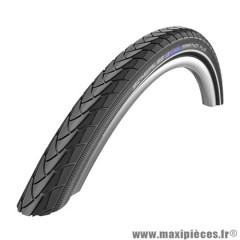 Pneu city 650x35a marque Schwalbe marathon plus couleur noir tringle rigide (26x1 3-8) (37-590) renforcé flanc reflex