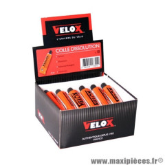 Colle à rustine dissolution marque Vélox (vendu à la boite de 18 tubes de 10ml)