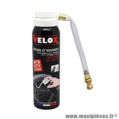 Bombe anti-crevaison marque Vélox pour vae/e-bike et VTT presta-schrader (100ml)