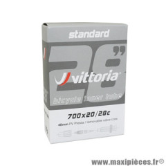 Chambre à air vélo 700x23-28 marque Vittoria lite valve presta 48mm