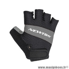 Gants vélo adulte été court marque Newton tech couleur gris-noir taille M