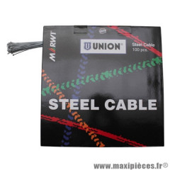 Cable de dérailleur marque Marwi acier pour shimano et adaptable 1,2mm 2,10m (x100)